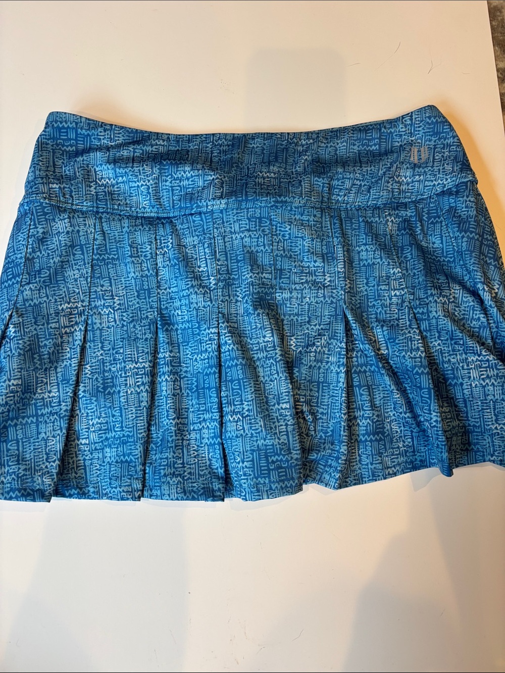 Eleven by Venus Williams tennis pickleball pleated skirt blue tribal athletic M